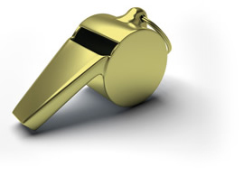 Golden Whistle for Retired Officials