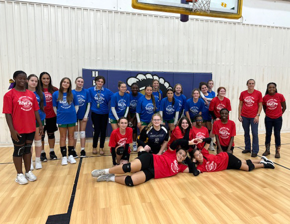 Heritage Prep and Liberty Christian wearing T-Shirts in remembrance of 911